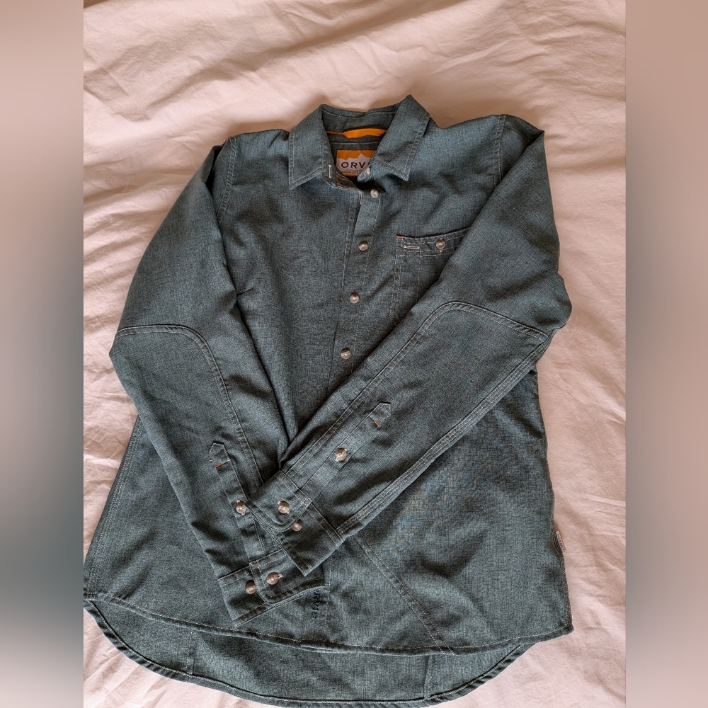 Orvis Green Button-Up Shirt